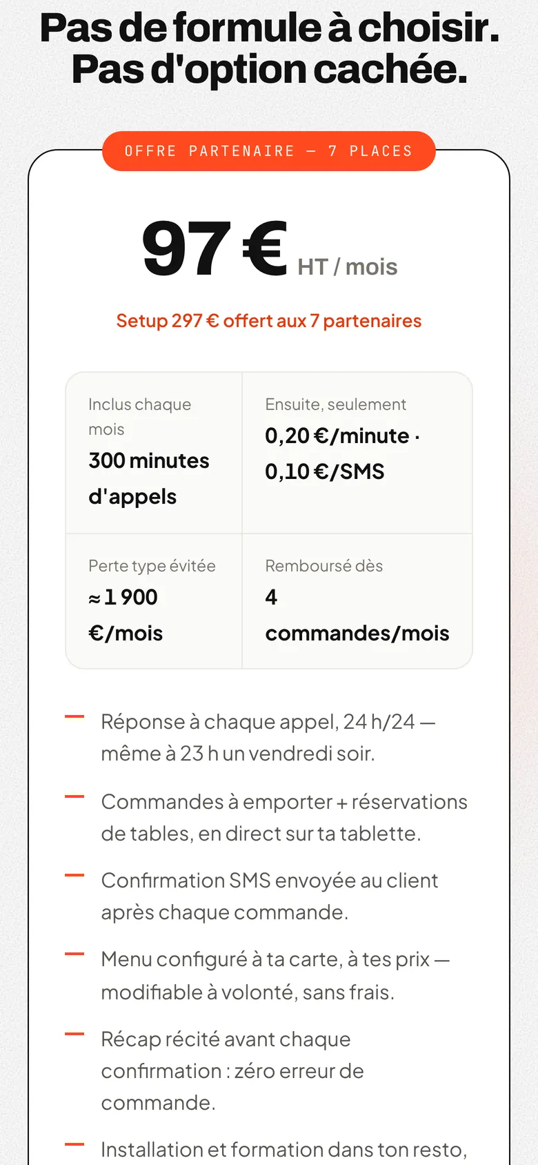 Offre de voicee.be sur téléphone.