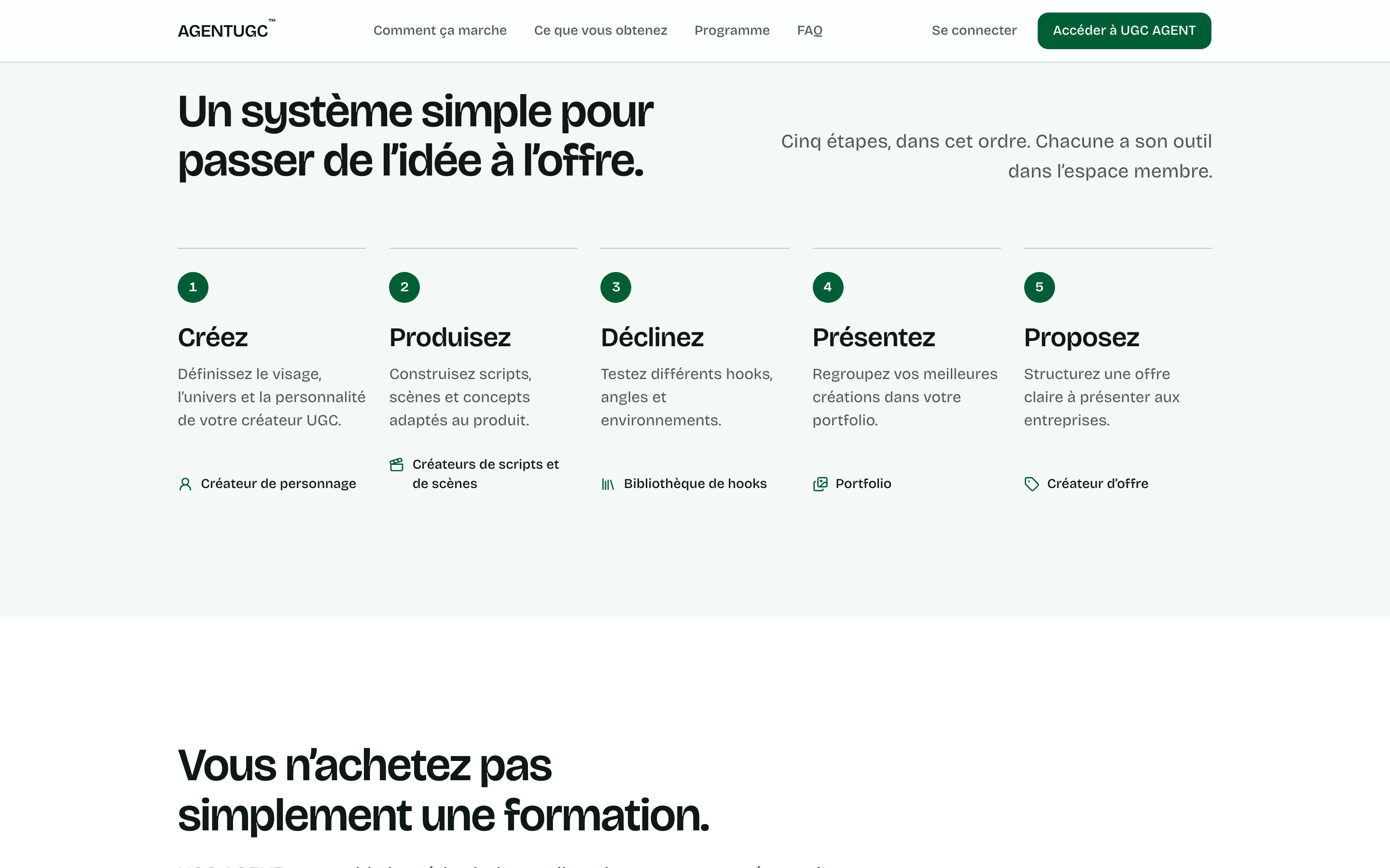AgentUGC, écran 7