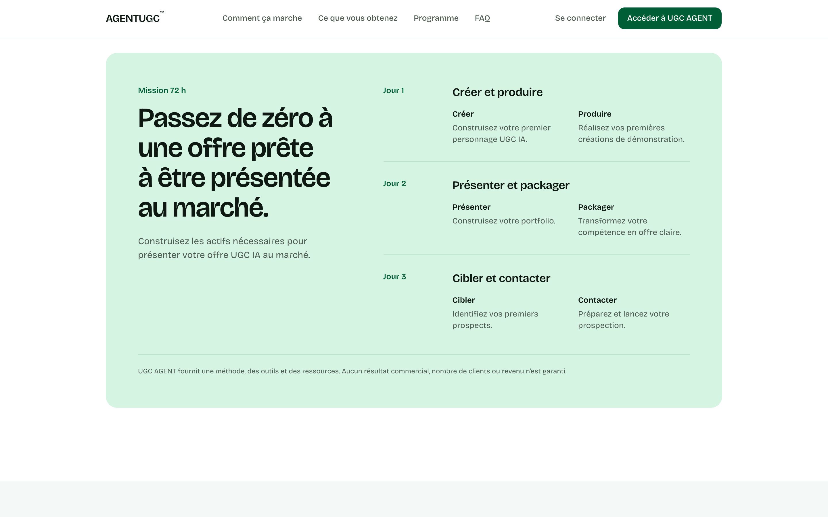 AgentUGC, écran 8
