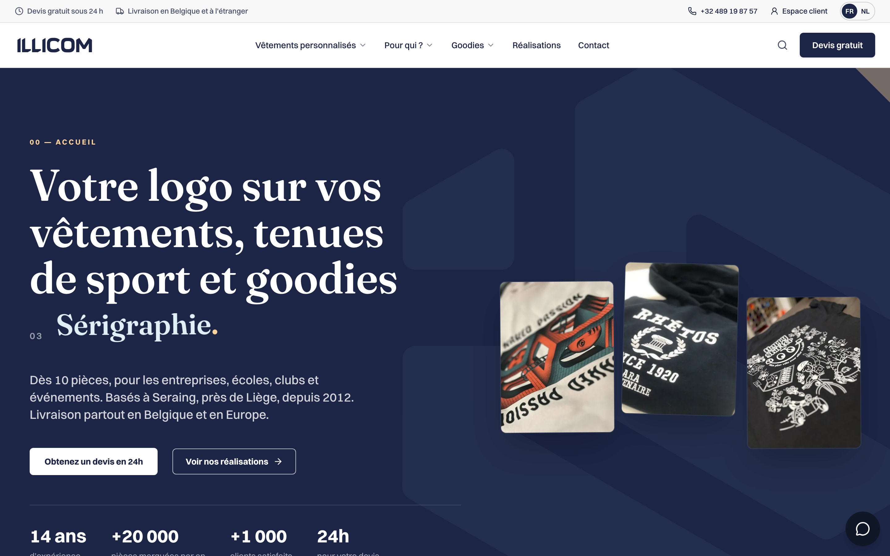 Illicom, écran 1