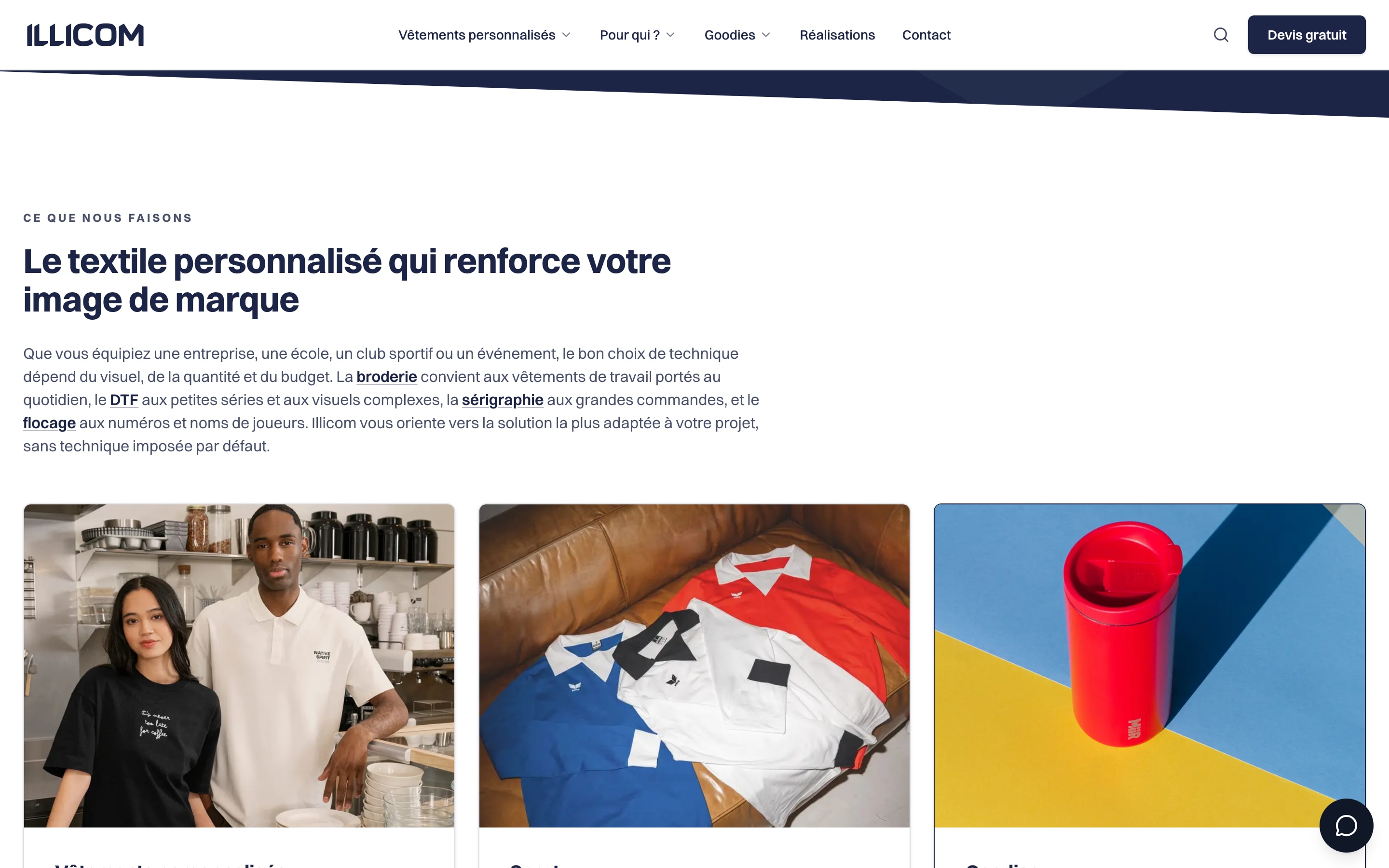 Illicom, écran 2